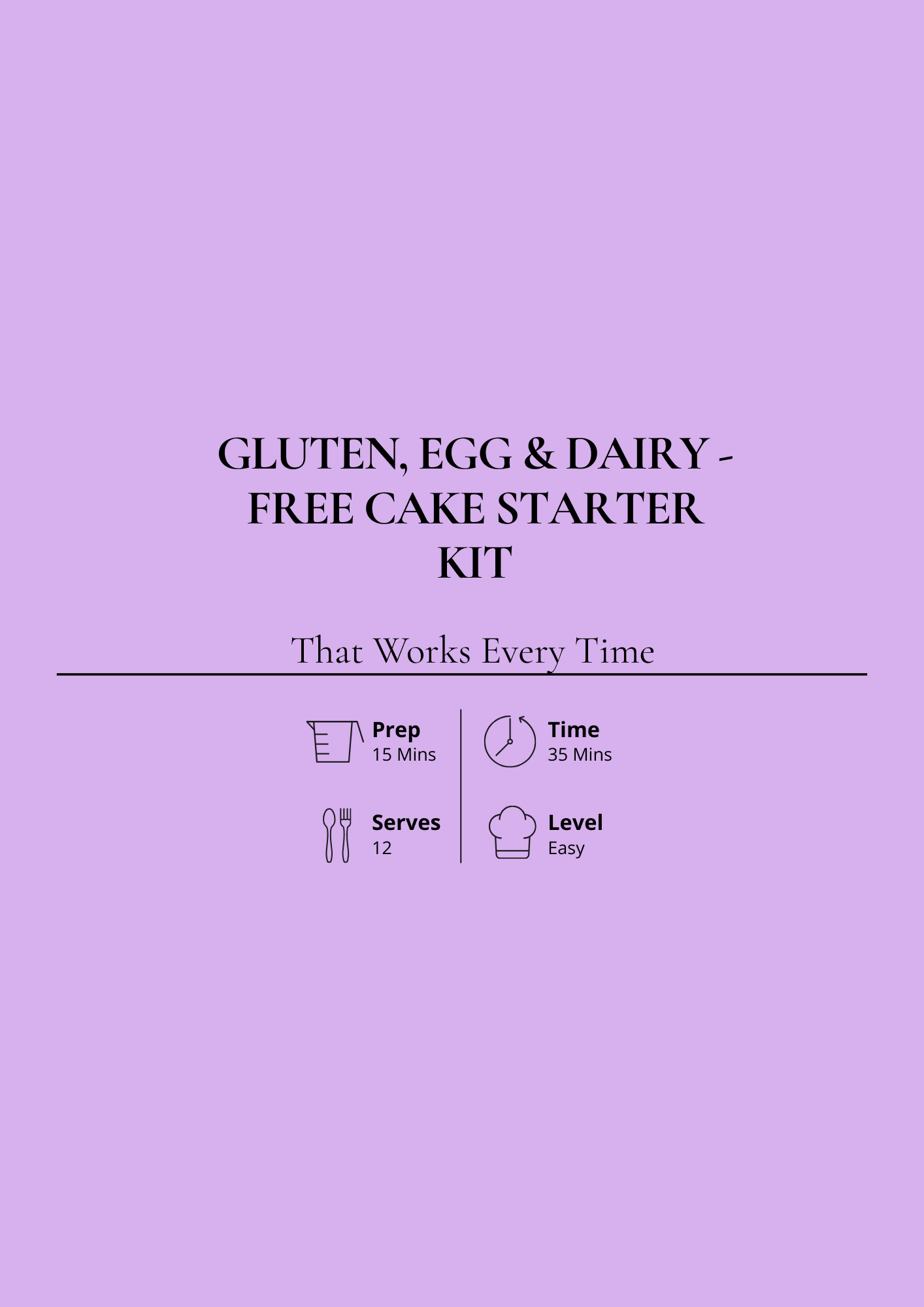 Gluten, Egg  & Dairy-Free Cake Starter Kit