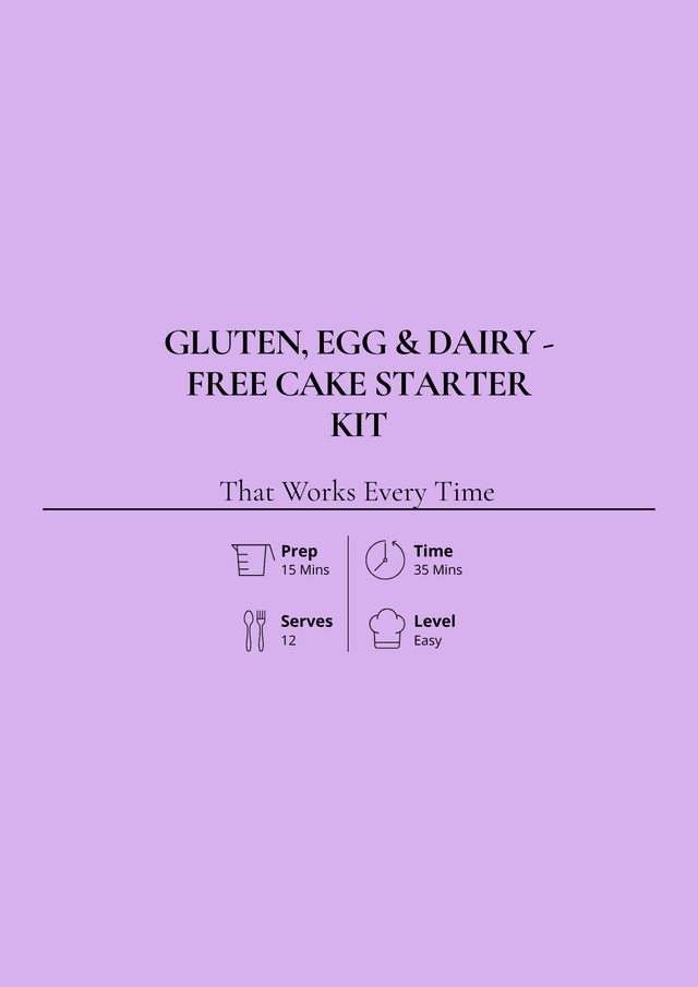 Gluten, Egg  & Dairy-Free Cake Starter Kit